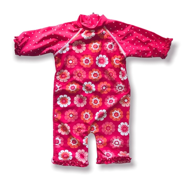Mini Club Floral Rashguard Size 1-1.5 Years - Picture 1 of 6